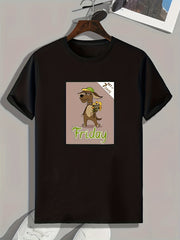 Dog Print Men's Graphic T shirt for Summer