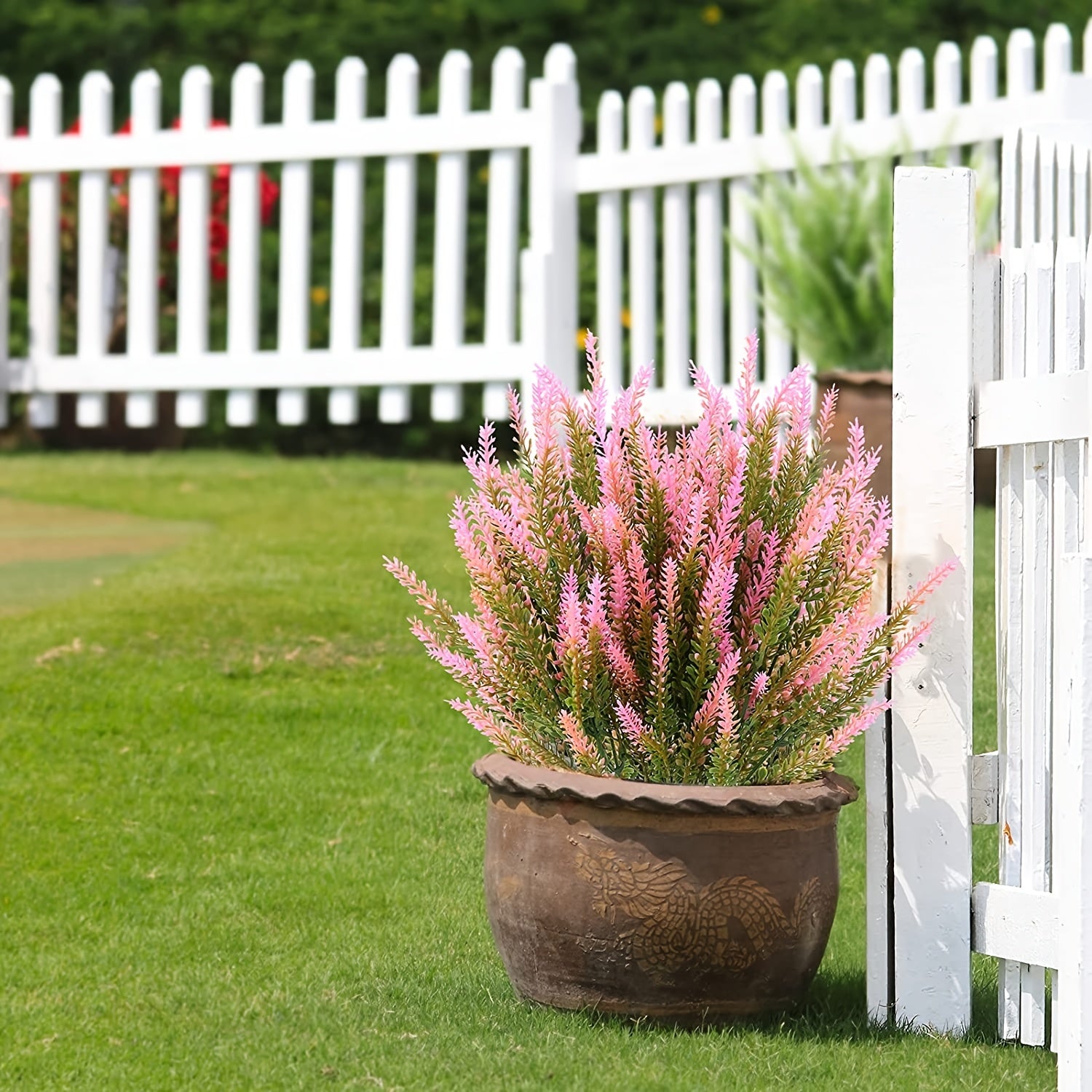 Artificial Lavender Bouquet UV Resistant for Garden Porch Decoration