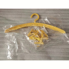 8-Clamp Plastic Hanger for Underwear and Socks