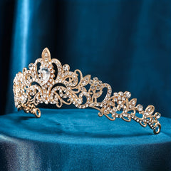 Metal Rhinestone Tiara Hair Accessories for Women