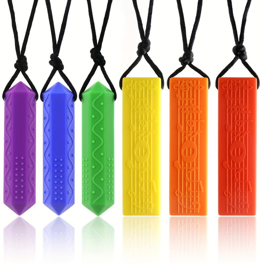 Chew Necklaces for Sensory Kids - Silicone Oral Motor Aids