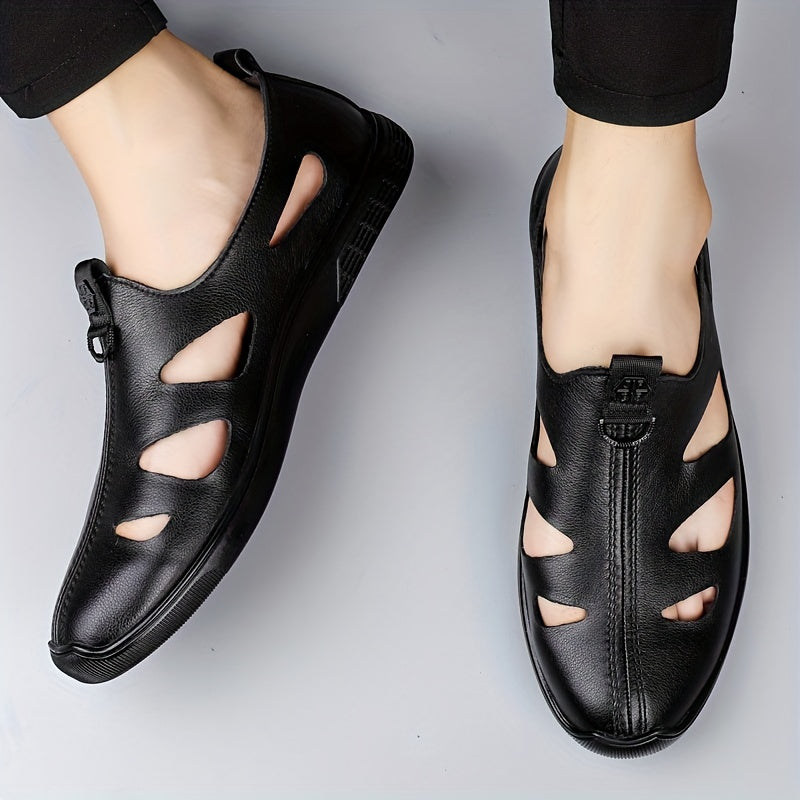 Men's Hollow Out Loafer Shoes Lightweight Sandals