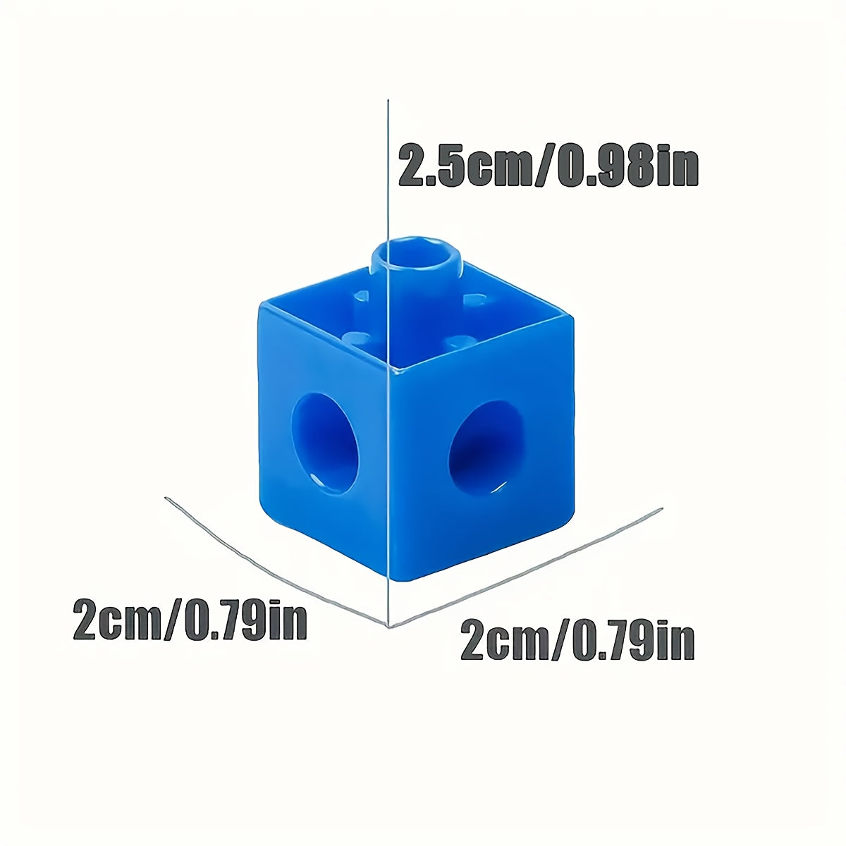 Colorful Cubes Building Blocks Set Educational Math Learning Aid