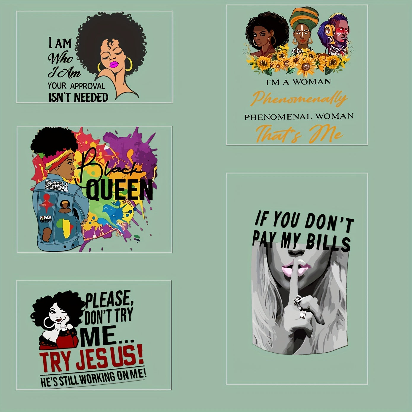 Cartoon Letter Dark Girls Iron On Sticker Decals DIY Clothing T Shirt