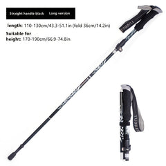 Telescopic Aluminum Hiking Poles Folding Crutches