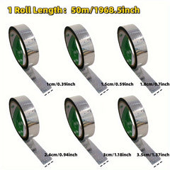 50m Roll Silver Glitter Laser Tape Bright Colorful Decorative Office Gift Wrappi