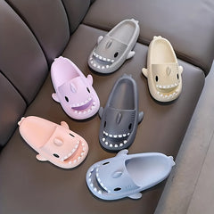 Boy's Shark Slippers Comfy Non Slip Home Shoes For Kids Indoor Activities