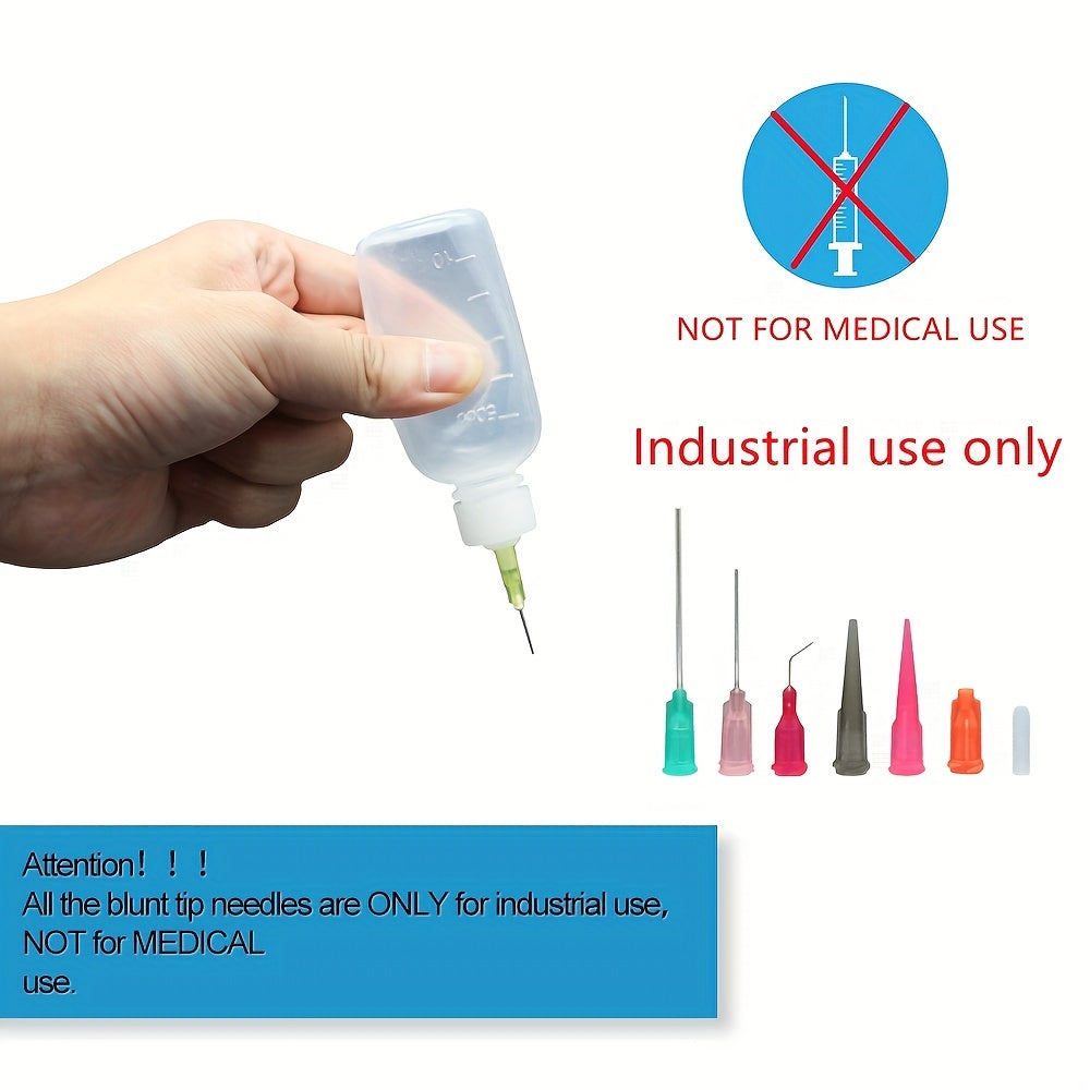 6pcs 30ml 50ml Needle Glue Squeeze Bottle Fine Tip Liquid Acrylic Pa