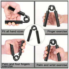 Metal Grip Strengthener Hand Trainer Finger Exercise Device