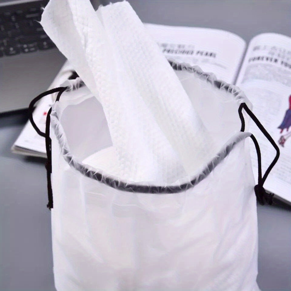 10 Pcs Transparent Shoes Storage Bags Lightweight Drawstring Bags For Travel