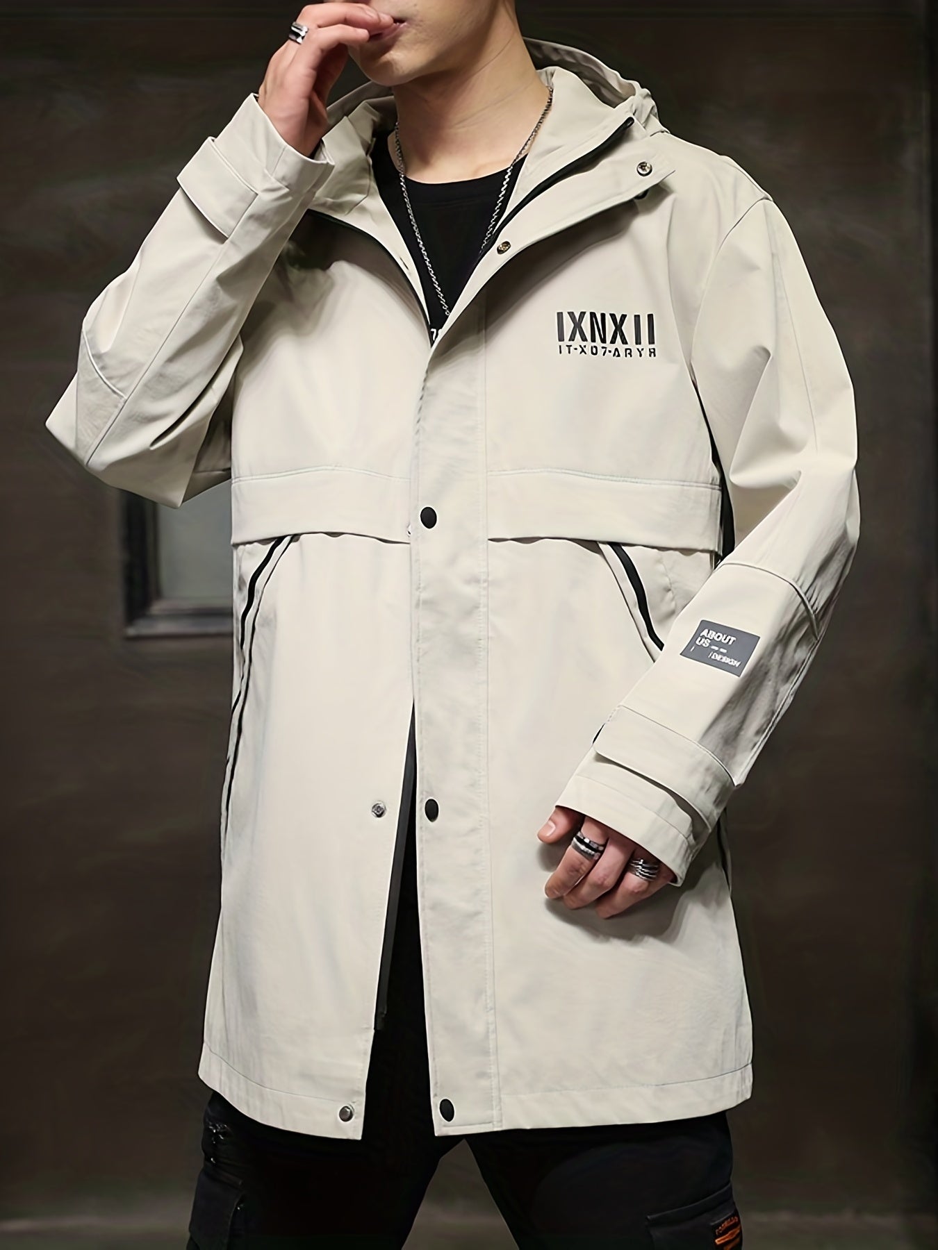 Men's Cotton Padded Coat Thermal Hooded Jacket