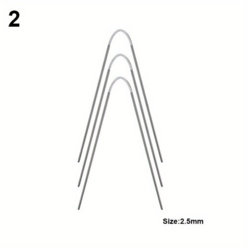3pcs Stainless Steel Ring Knitting Needle 2mm-3.5mm