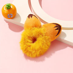 Cartoon Animal Ears Plush Hair Tie Hair Bands Ponytail Holders Scrunchies