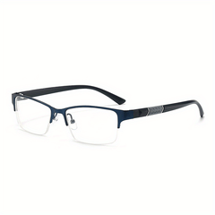HD Semi Rimless Reading Glasses with Case