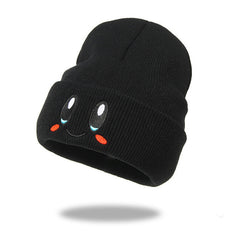 Cartoon Embroidery Beanie Hat Candy Knit Warm Skull Cap