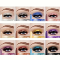 12 Colors Eyeshadow Pen Pearly Shimmer Glitter Waterproof Eyeliner