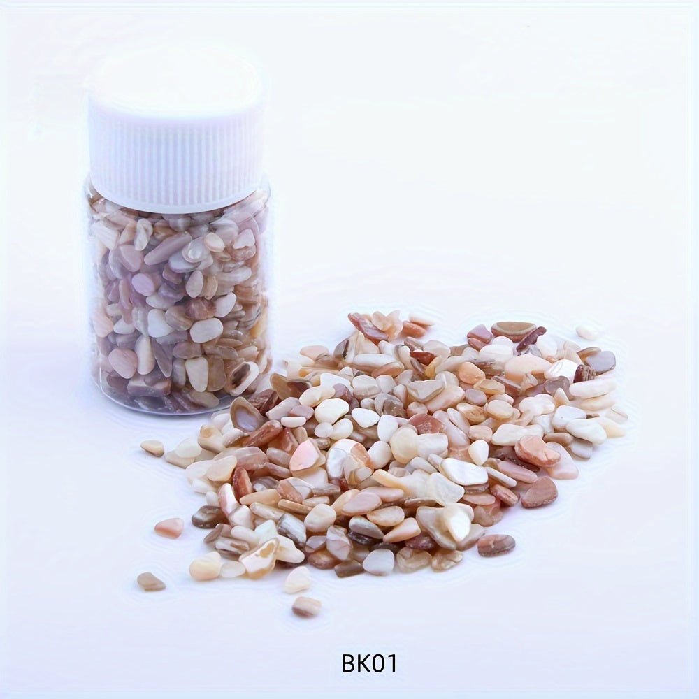 Irregular Natural Seashell Slices Nail Art Supplies 3D Nail Flakes Stone Chips