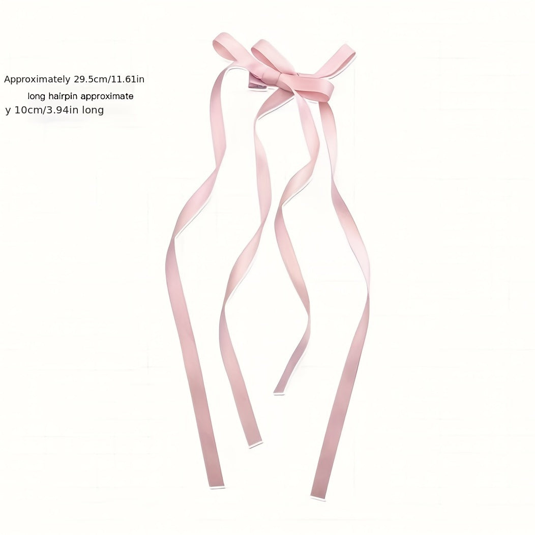 Y2K Solid Hair Ribbon Sweet Hair Accessories For Braids Ponytail