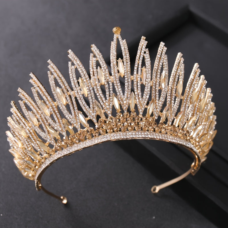 Gothic Wedding Crown Silver Bridal Crown Crystal Birthday Party Crown