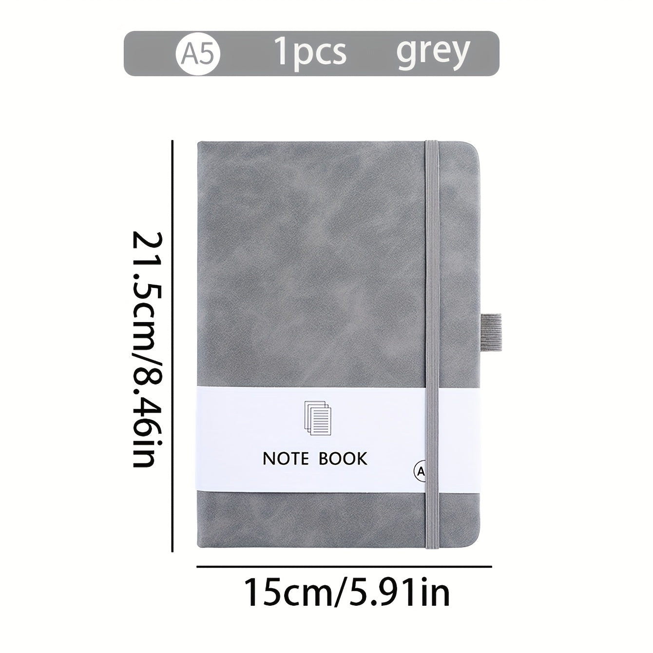 Mini Pocket Notebook with Pen Holder A6 A7 A5 Sizes