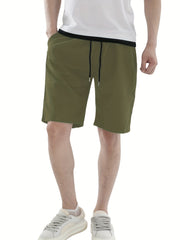 Men's Drawstring Bermuda Shorts for Summer Workouts