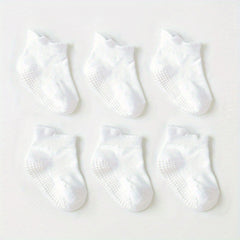 6pairs Baby's Cotton Non-slip Floor Socks for Toddler Boys Girls