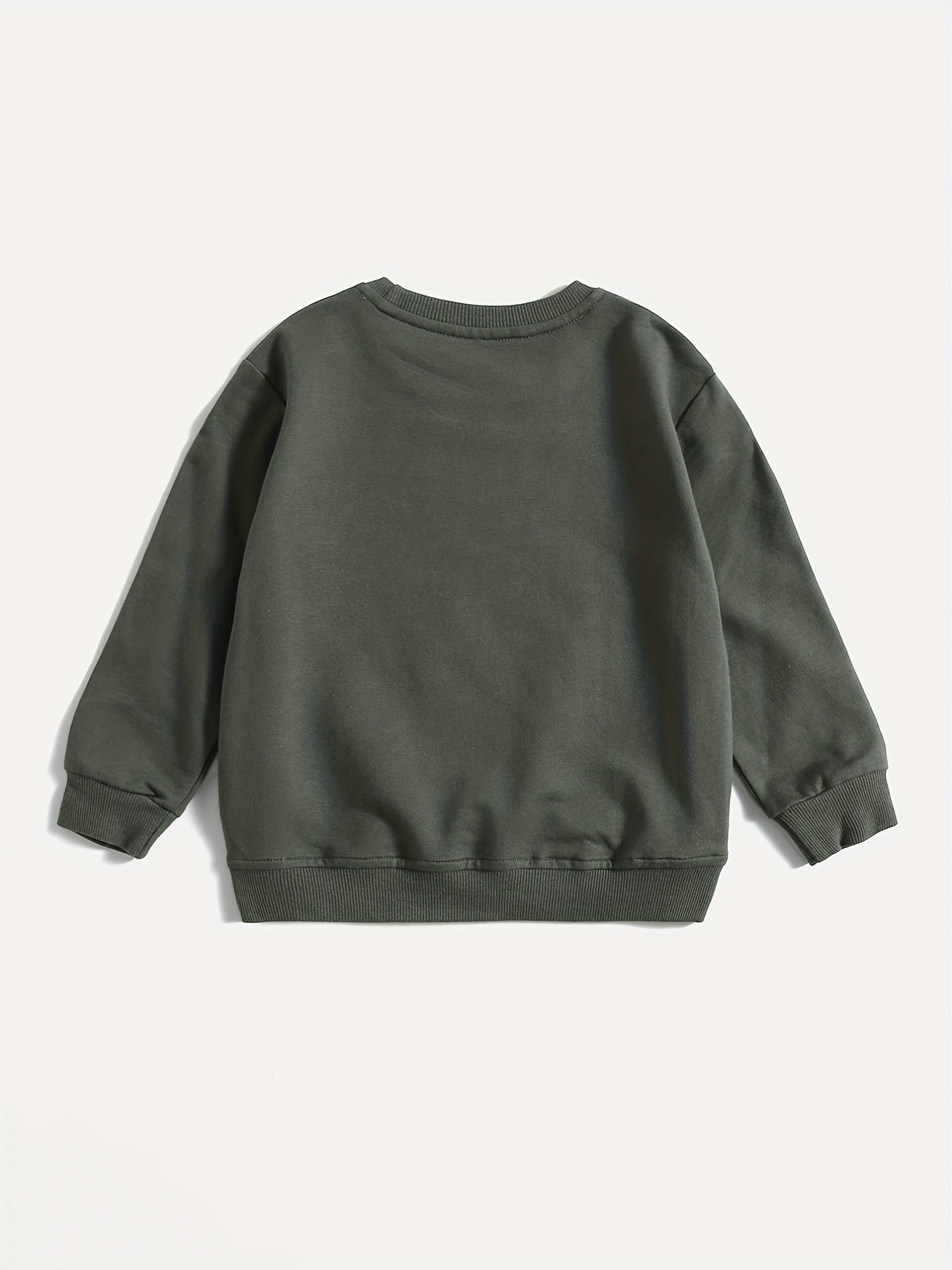 Boys Cotton Pullover Sweatshirt Long Sleeve Crew Neck Tops