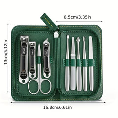 9pcs Nail Clippers Fingernail & Toenail Cutter Manicure Tool