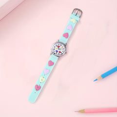 Colorful Heart Kids Cartoon Watch Gift For Children