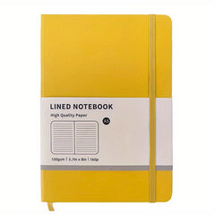 Macaron A5 Hardcover Notebook Horizontal Line Inner Page Strap 80 Sheets