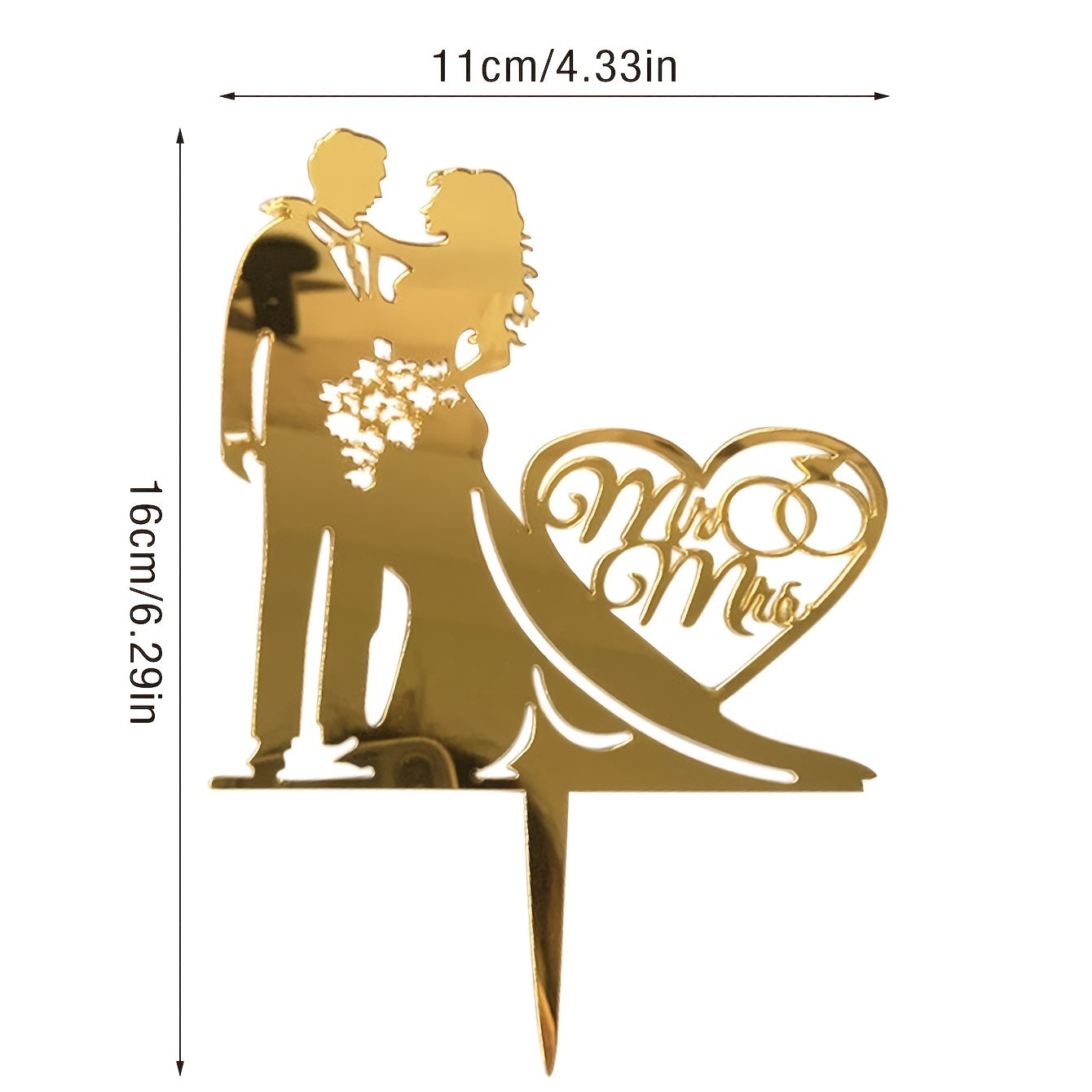 Personalized Cake Topper for Wedding Birthday Party