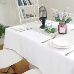 Polyester Tablecloth for Dining Buffet Party Camping