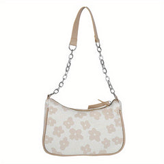Flower Pattern Canvas Shoulder Bag Women's Crossbody Bag