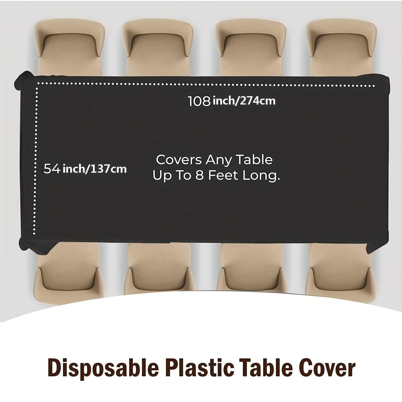 Rectangle Tablecloth Plastic Table Cover Home Decor