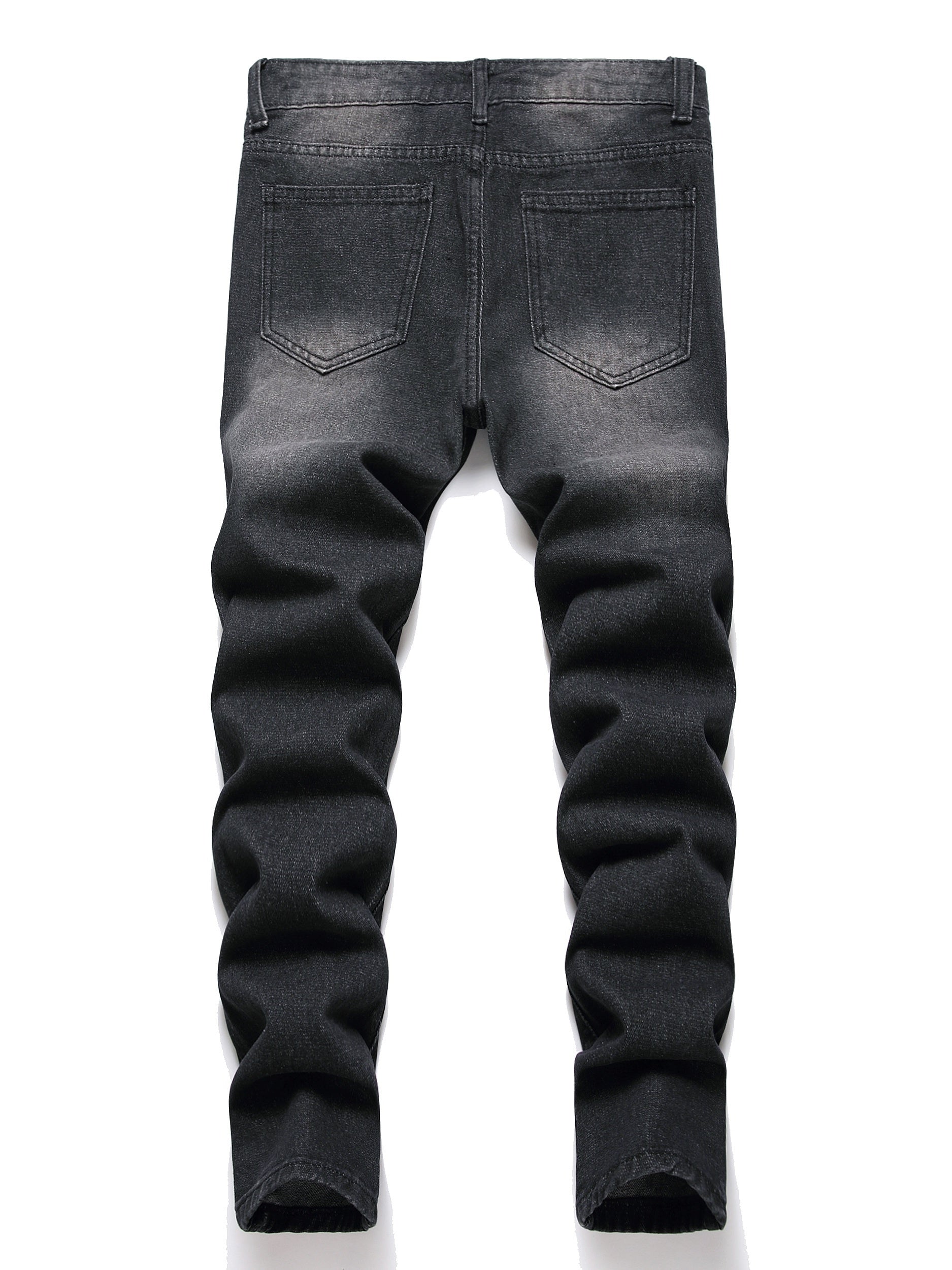 Boy's Skinny Fit Distressed Denim Jeans Pants