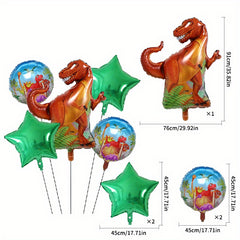 5pcs Dinosaur Set Party Balloons Decoration