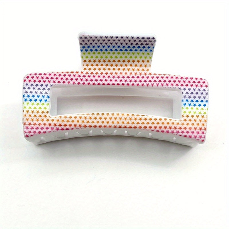 Large Square Hollow Hair Claw Vintage Hair Accessories