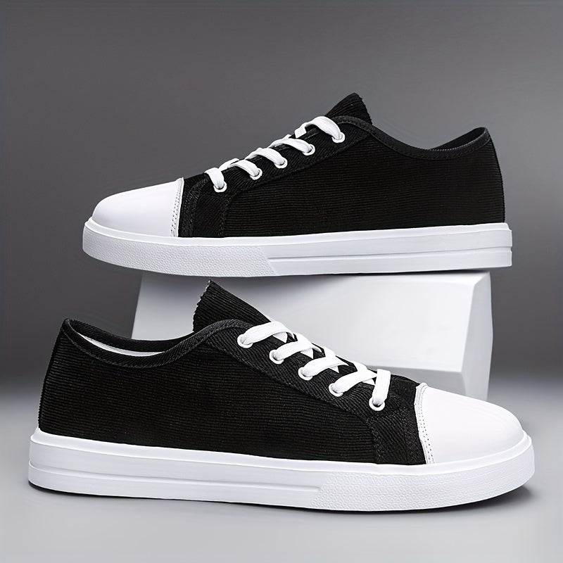Women's Canvas Lace Up Sneakers Lightweight Skate Shoes
