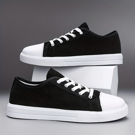 Women's Canvas Lace Up Sneakers Lightweight Skate Shoes
