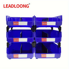 6pcs Stackable Tool Storage Bin Combinable Tools Organizer Box