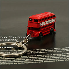 London Red Bus Phone Booth Off Road Vehicle Key Chain