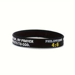 4pcs Greek Quotes Silicone Bracelet