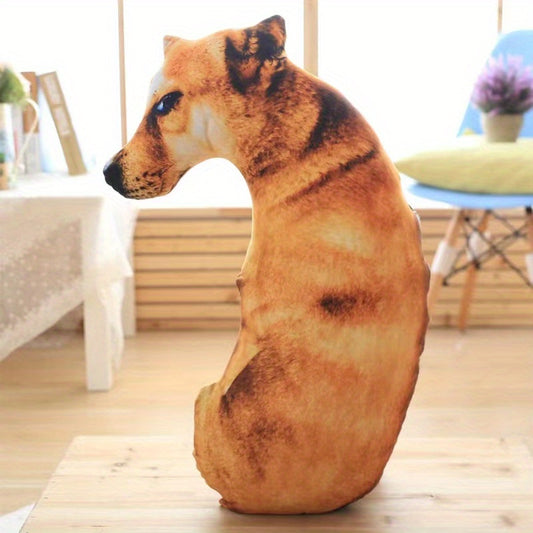 3D Earth Dog Pillow Plush Toy Simulation Dog Doll Cushion