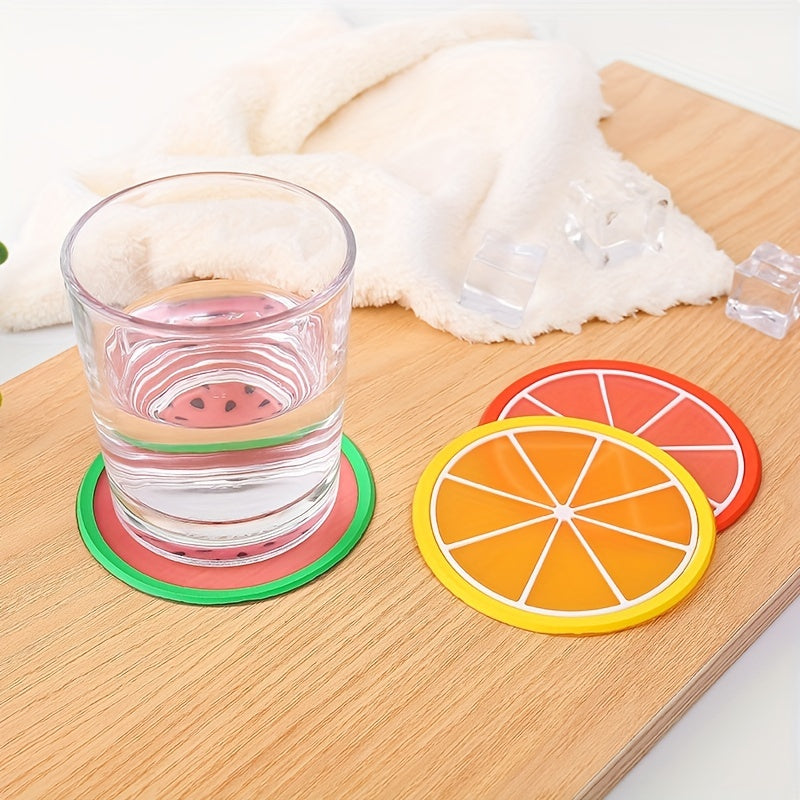 Fruit Shape Silicone Cup Coaster Insulation Pad