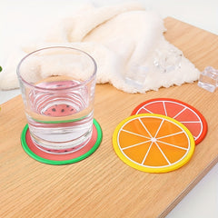 Fruit Shape Silicone Cup Coaster Insulation Pad