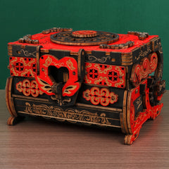 3D Wooden Puzzle Jewelry Box Wedding Ring Box DIY Model