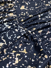  Sexy Dress Women's Plus Splash Print One Shoulder