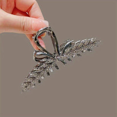 Wheat Shape Hair Claw Rhinestone Ponytail Holder Hair Accessories