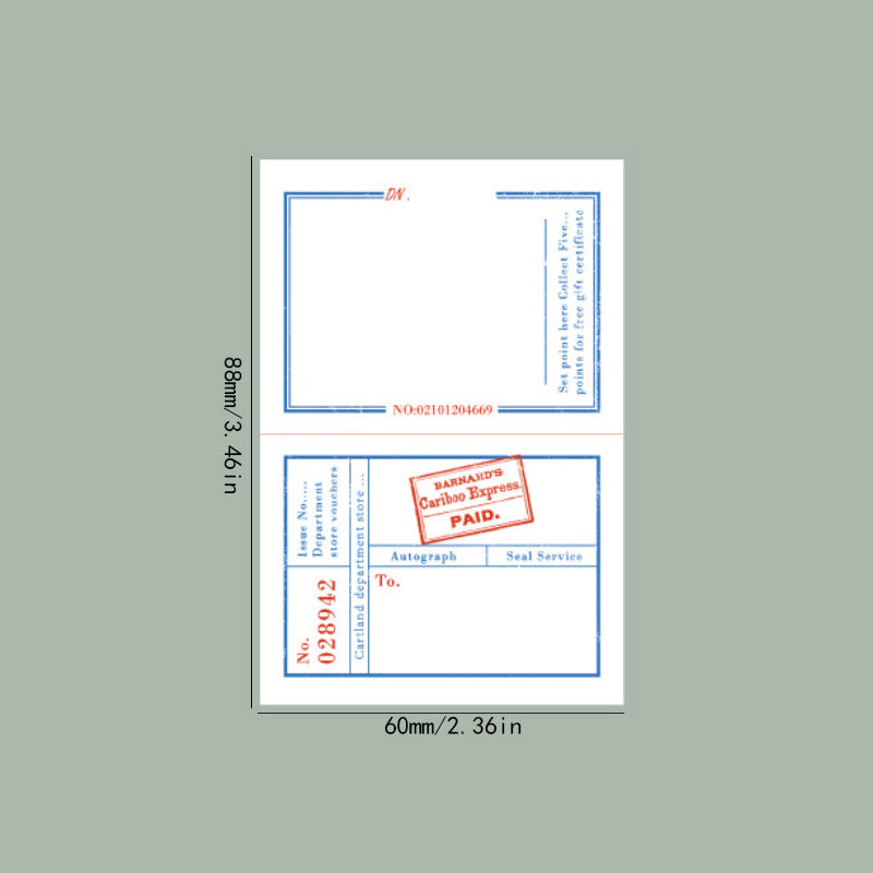 50 Pcs Berwick Manor Message Notepad Notes Paper Pack