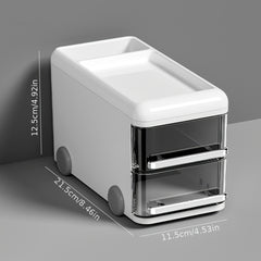 Double Layer Bus Pen Holder Stationery Box